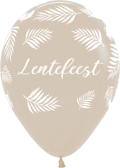 Lentefeest ballonnen - Beige (25 stuks)